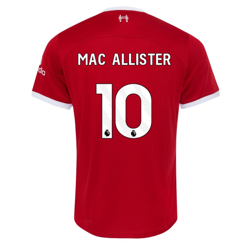 Kvinder Alexis Mac Allister #10 Rød Hjemmebane Spillertrøjer 2023/24 Trøje T-Shirt