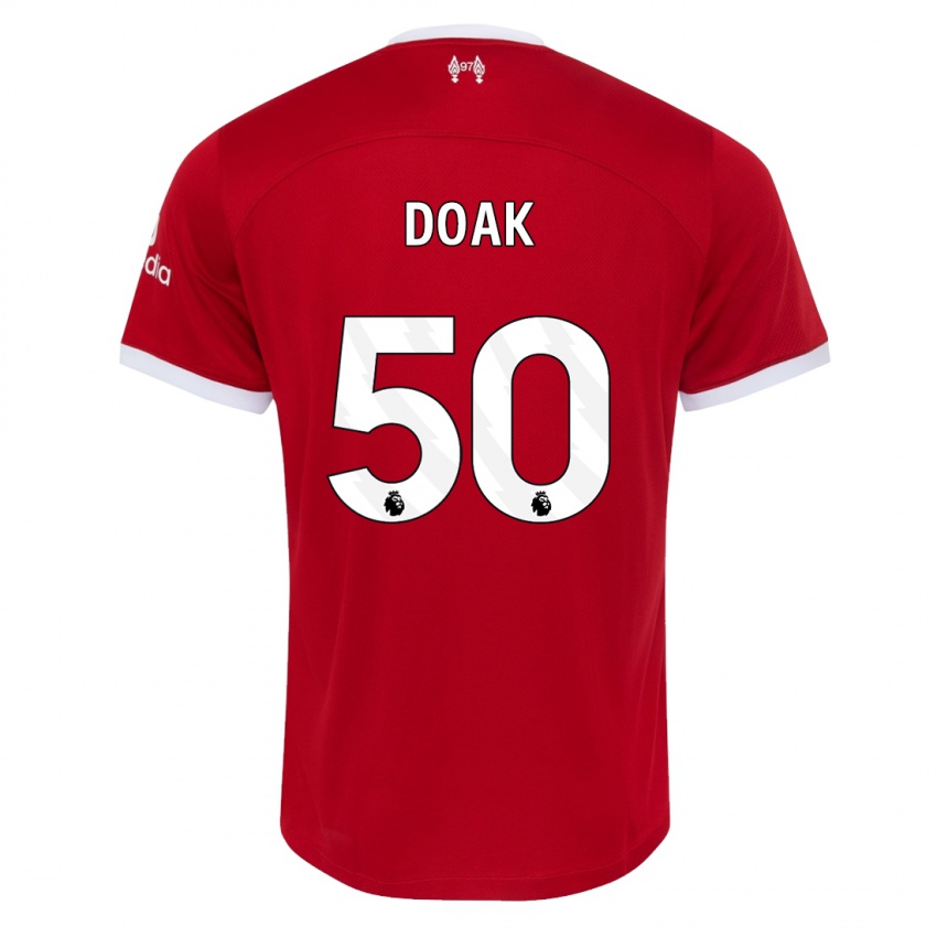 Kvinder Ben Doak #50 Rød Hjemmebane Spillertrøjer 2023/24 Trøje T-Shirt