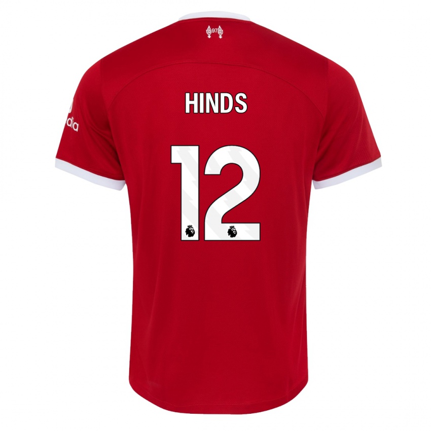 Kvinder Taylor Hinds #12 Rød Hjemmebane Spillertrøjer 2023/24 Trøje T-Shirt