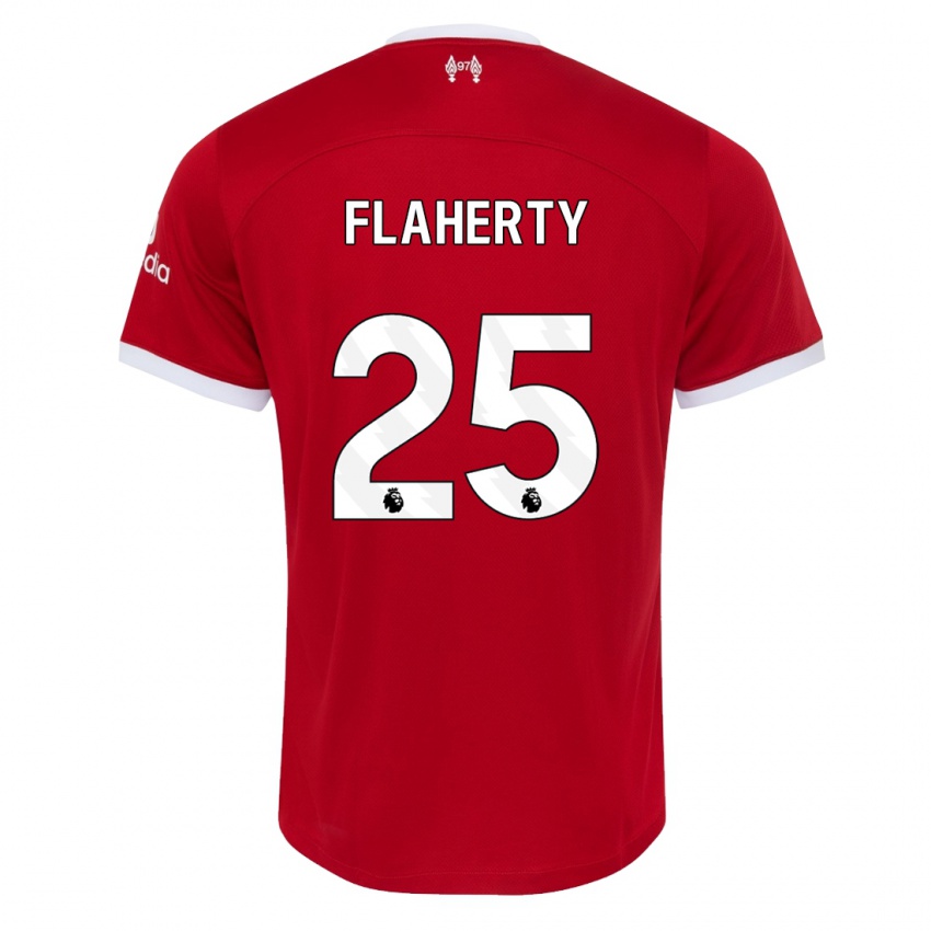 Kvinder Gilly Flaherty #25 Rød Hjemmebane Spillertrøjer 2023/24 Trøje T-Shirt