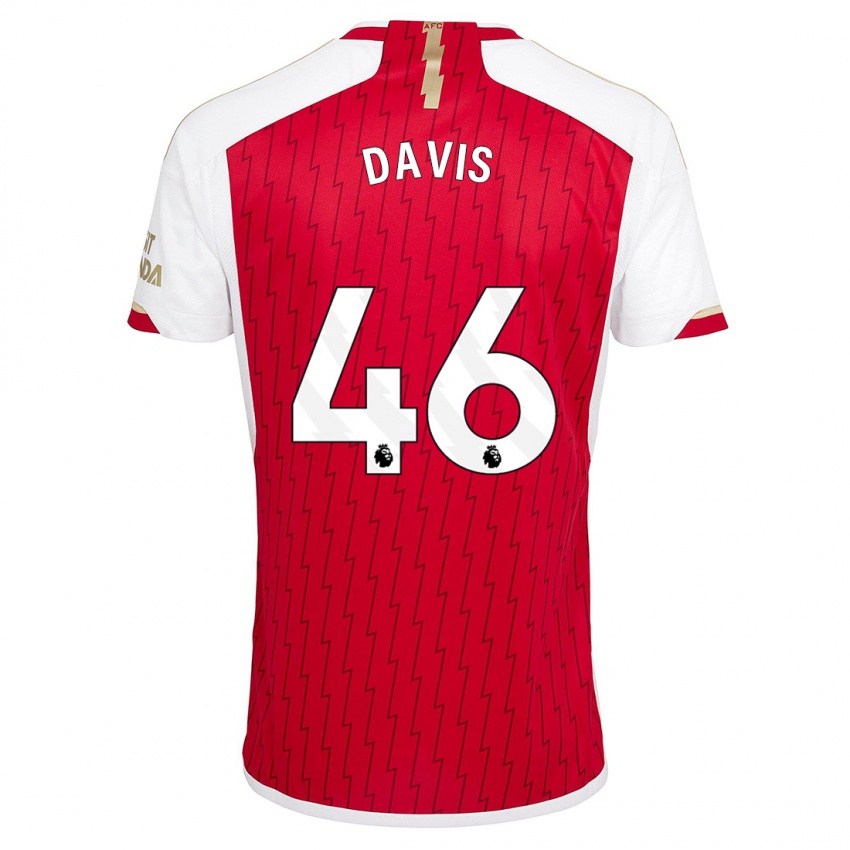 Kvinder Timi Davis #46 Rød Hjemmebane Spillertrøjer 2023/24 Trøje T-Shirt