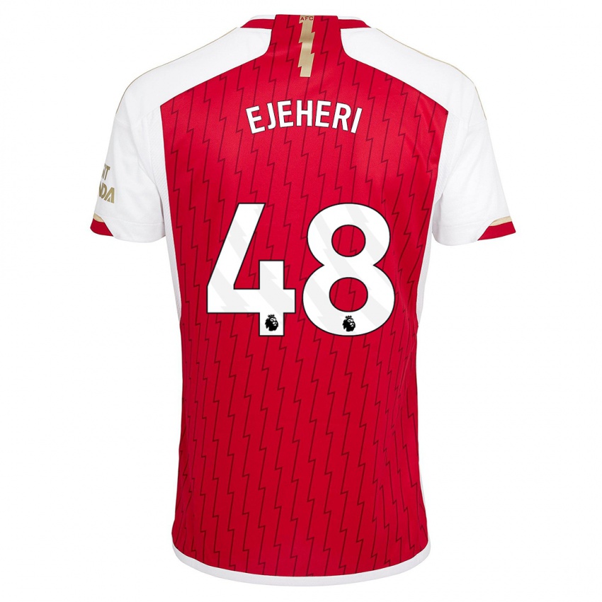 Kvinder Ovie Ejeheri #48 Rød Hjemmebane Spillertrøjer 2023/24 Trøje T-Shirt