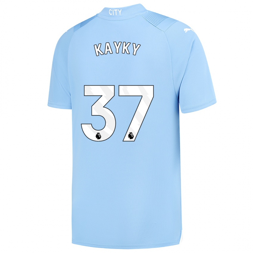 Kvinder Kayky #37 Lyseblå Hjemmebane Spillertrøjer 2023/24 Trøje T-Shirt