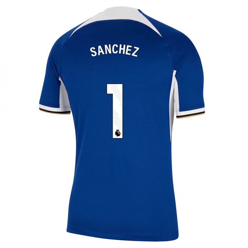 Kvinder Robert Sanchez #1 Blå Hjemmebane Spillertrøjer 2023/24 Trøje T-Shirt