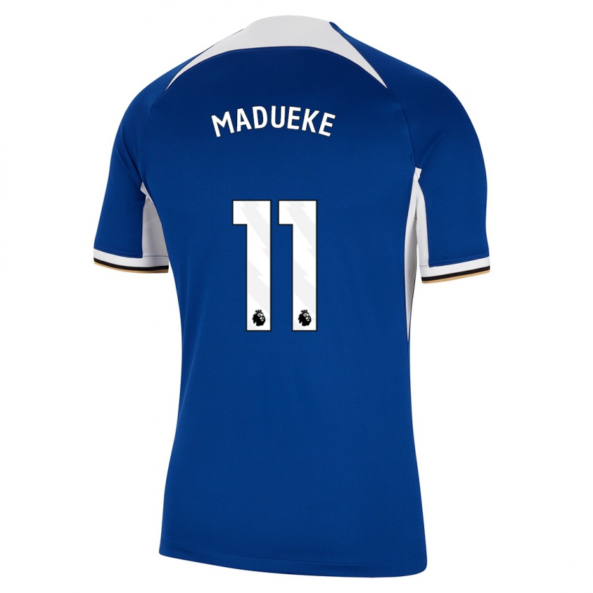 Kvinder Noni Madueke #11 Blå Hjemmebane Spillertrøjer 2023/24 Trøje T-Shirt