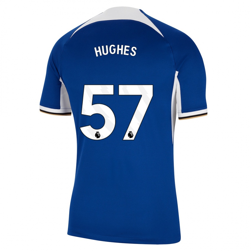 Kvinder Brodi Hughes #57 Blå Hjemmebane Spillertrøjer 2023/24 Trøje T-Shirt