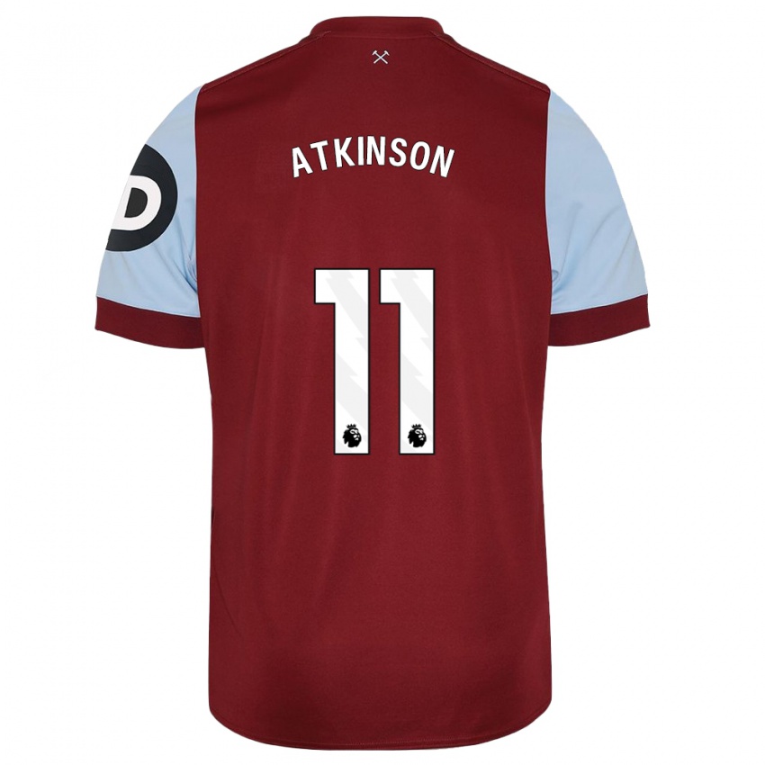 Kvinder Izzy Atkinson #11 Rødbrun Hjemmebane Spillertrøjer 2023/24 Trøje T-Shirt