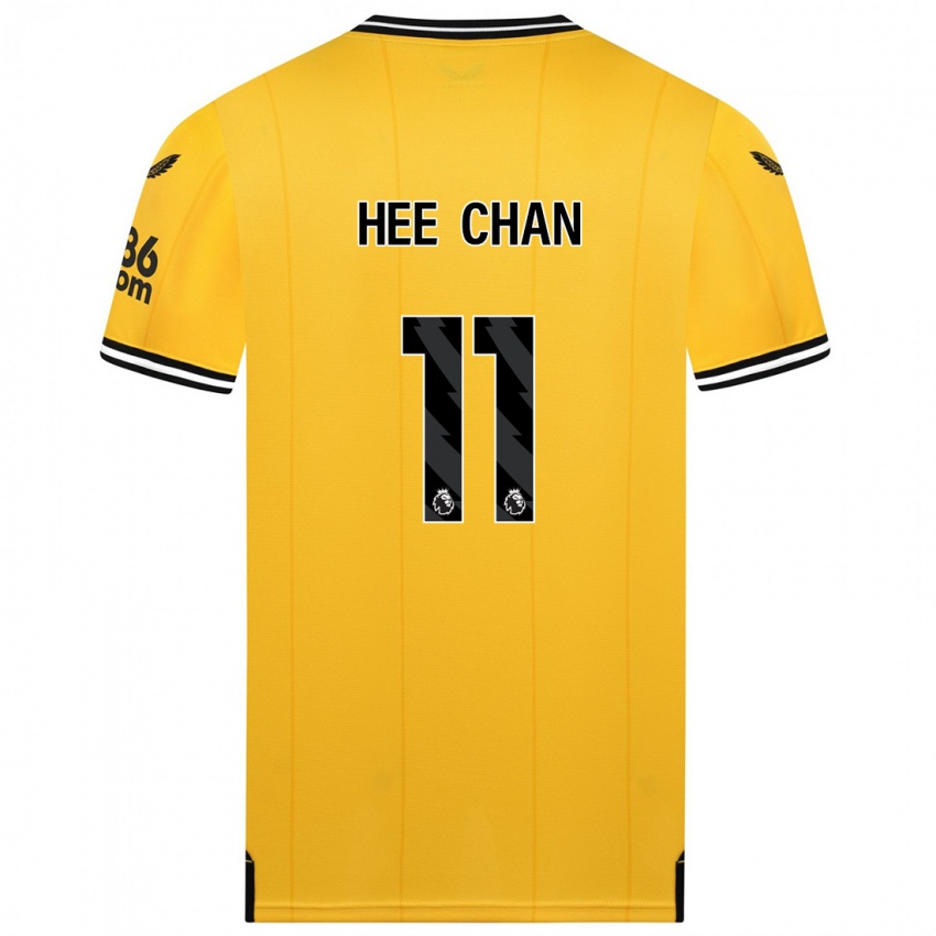 Kvinder Hee Chan Hwang #11 Gul Hjemmebane Spillertrøjer 2023/24 Trøje T-Shirt