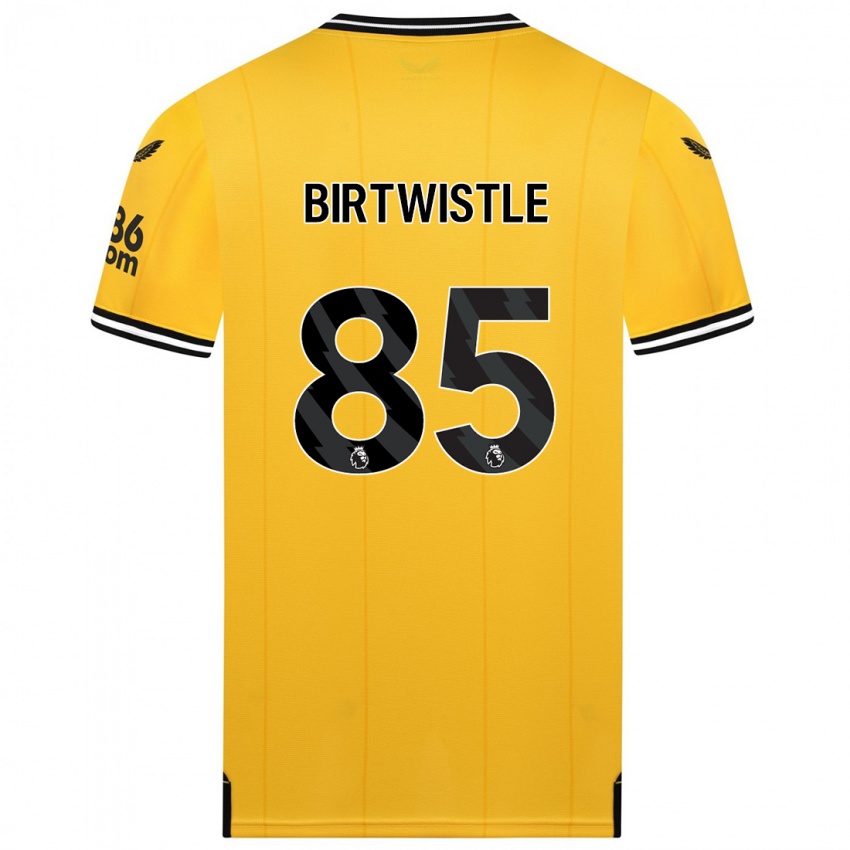 Kvinder Harry Birtwistle #85 Gul Hjemmebane Spillertrøjer 2023/24 Trøje T-Shirt