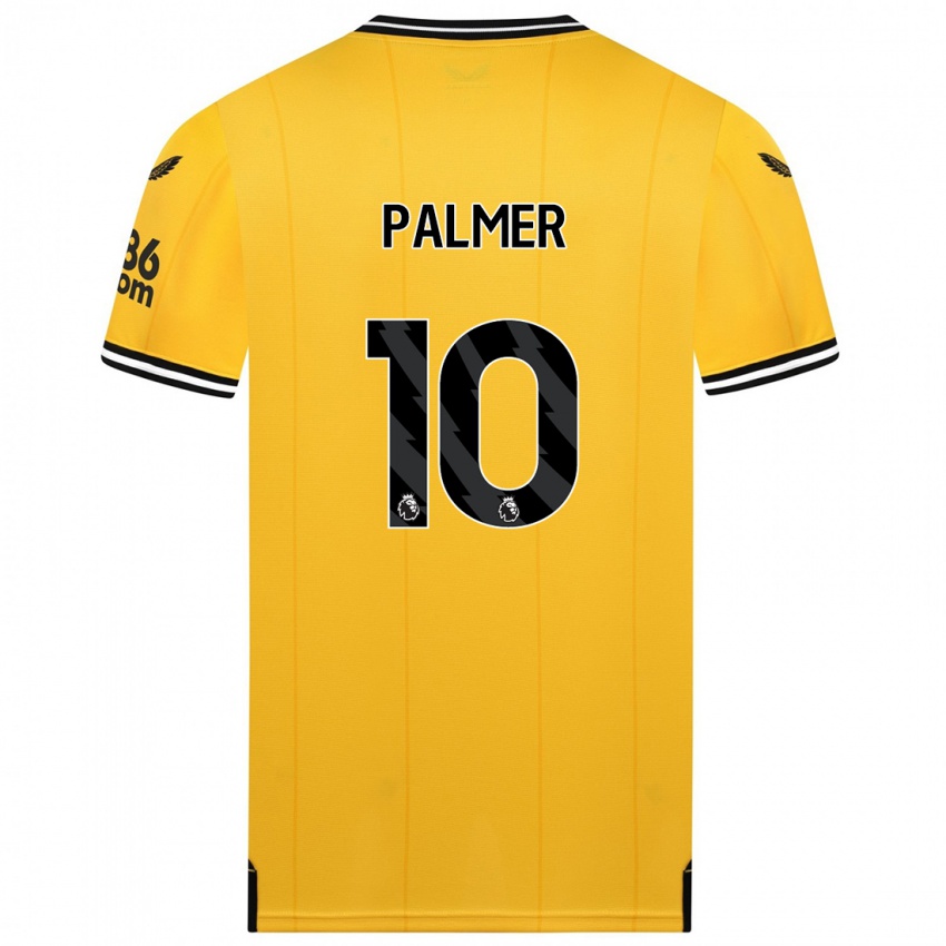 Kvinder Jamila Palmer #10 Gul Hjemmebane Spillertrøjer 2023/24 Trøje T-Shirt