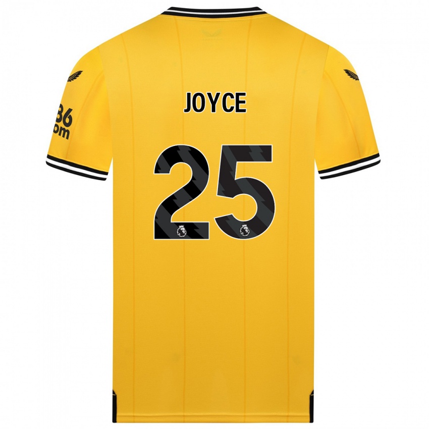 Kvinder Leonie Joyce #25 Gul Hjemmebane Spillertrøjer 2023/24 Trøje T-Shirt