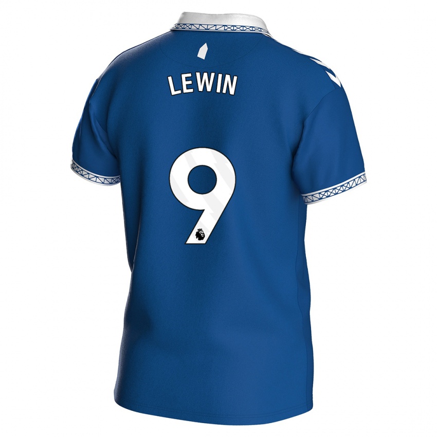 Kvinder Dominic Calvert-Lewin #9 Kongeblå Hjemmebane Spillertrøjer 2023/24 Trøje T-Shirt