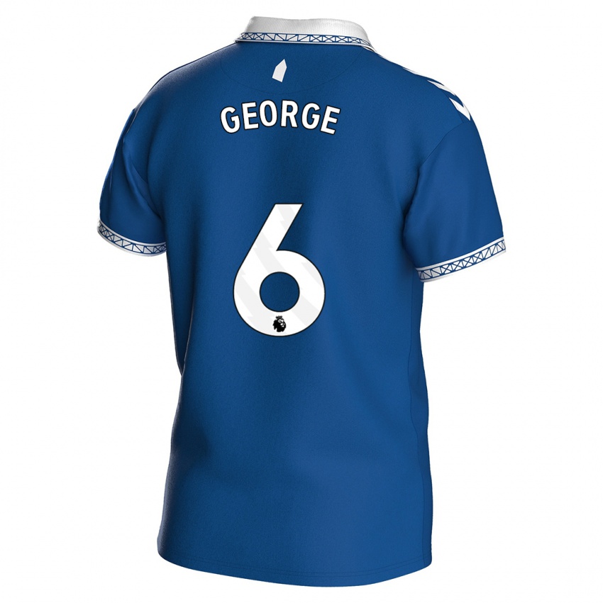 Kvinder Gabrielle George #6 Kongeblå Hjemmebane Spillertrøjer 2023/24 Trøje T-Shirt