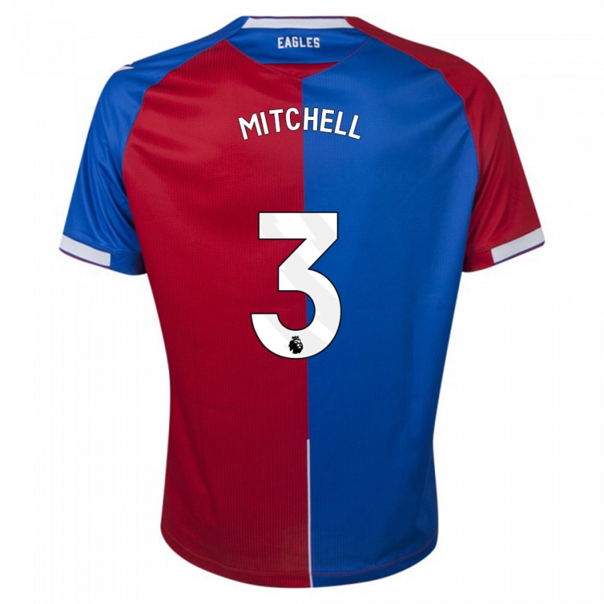 Kvinder Tyrick Mitchell #3 Rød Blå Hjemmebane Spillertrøjer 2023/24 Trøje T-Shirt
