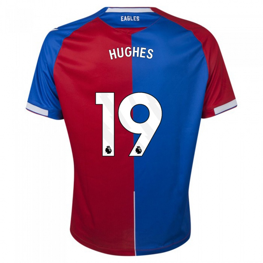 Kvinder Will Hughes #19 Rød Blå Hjemmebane Spillertrøjer 2023/24 Trøje T-Shirt