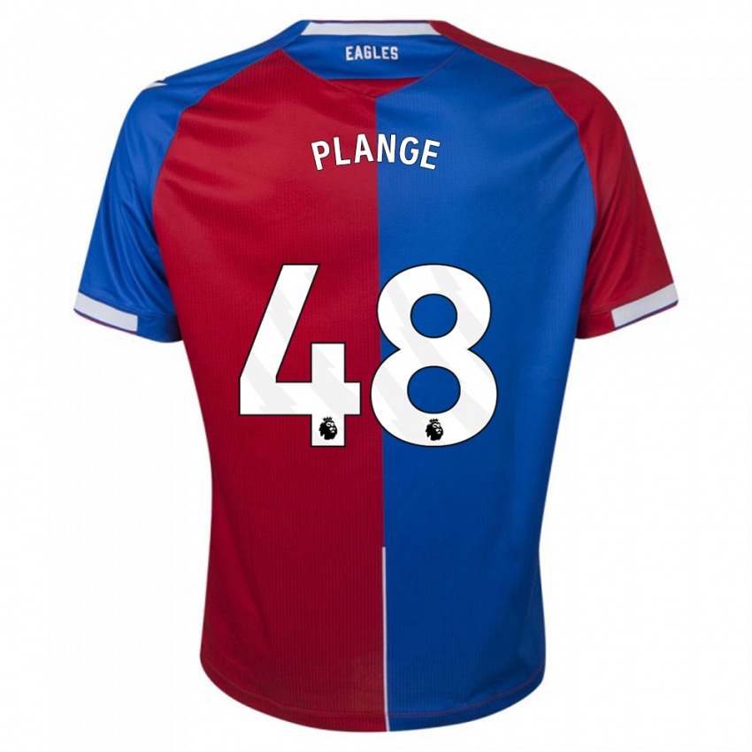 Kvinder Luke Plange #48 Rød Blå Hjemmebane Spillertrøjer 2023/24 Trøje T-Shirt