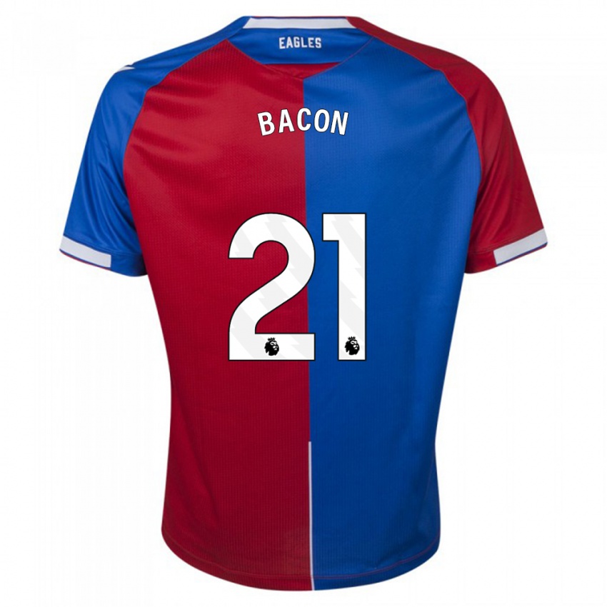 Kvinder Skye Bacon #21 Rød Blå Hjemmebane Spillertrøjer 2023/24 Trøje T-Shirt