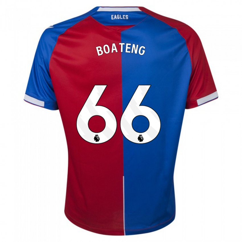 Kvinder David Boateng #66 Rød Blå Hjemmebane Spillertrøjer 2023/24 Trøje T-Shirt