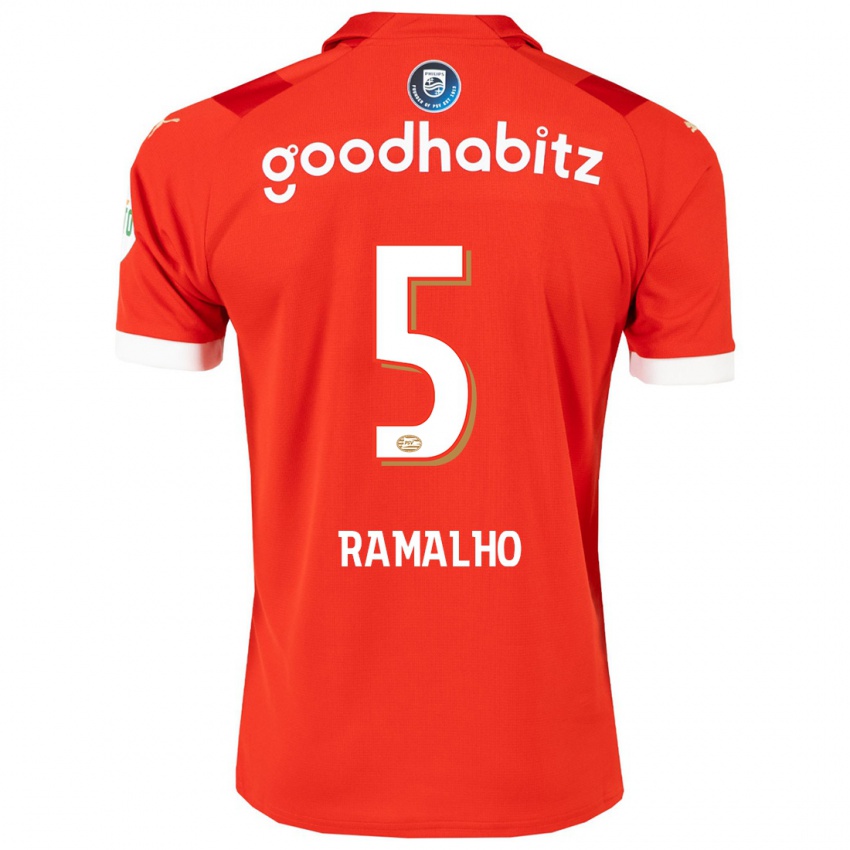 Kvinder Andre Ramalho #5 Rød Hjemmebane Spillertrøjer 2023/24 Trøje T-Shirt