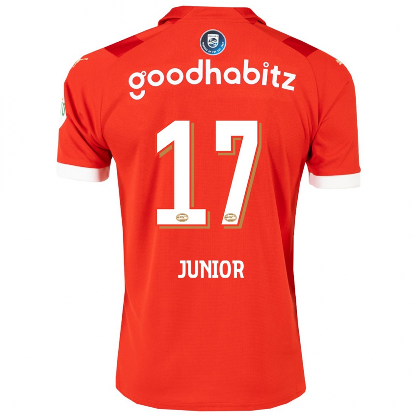 Kvinder Mauro Junior #17 Rød Hjemmebane Spillertrøjer 2023/24 Trøje T-Shirt