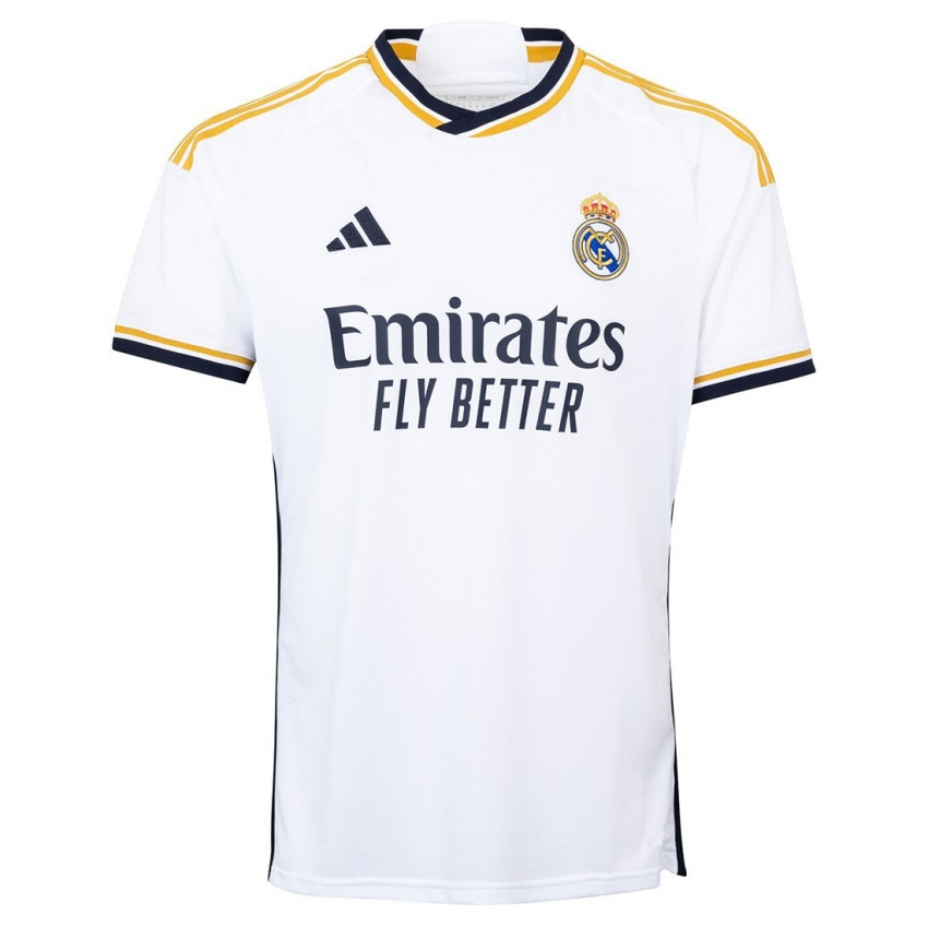 Kvinder Elyaz Zidane #0 Hvid Hjemmebane Spillertrøjer 2023/24 Trøje T-Shirt
