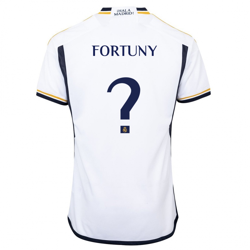 Kvinder Pol Fortuny #0 Hvid Hjemmebane Spillertrøjer 2023/24 Trøje T-Shirt