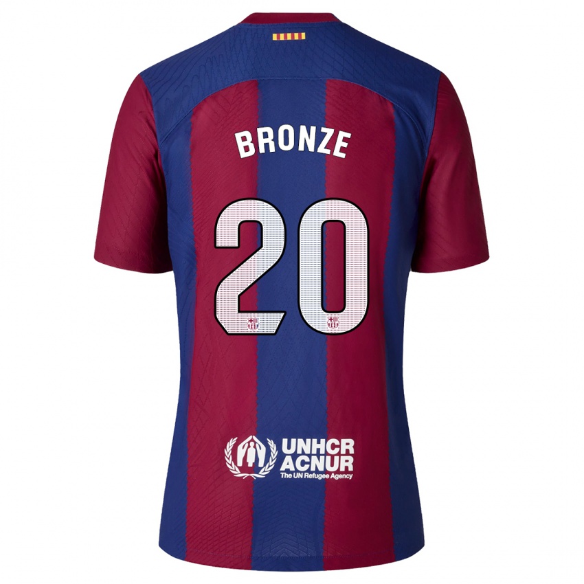 Kvinder Lucy Bronze #20 Rød Blå Hjemmebane Spillertrøjer 2023/24 Trøje T-Shirt