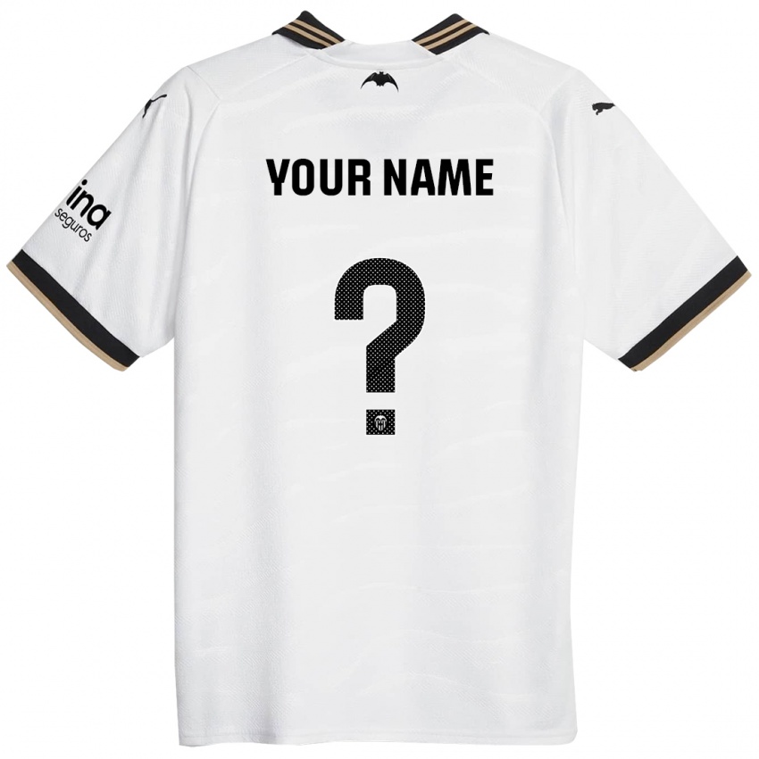 Kvinder Dit Navn #0 Hvid Hjemmebane Spillertrøjer 2023/24 Trøje T-Shirt