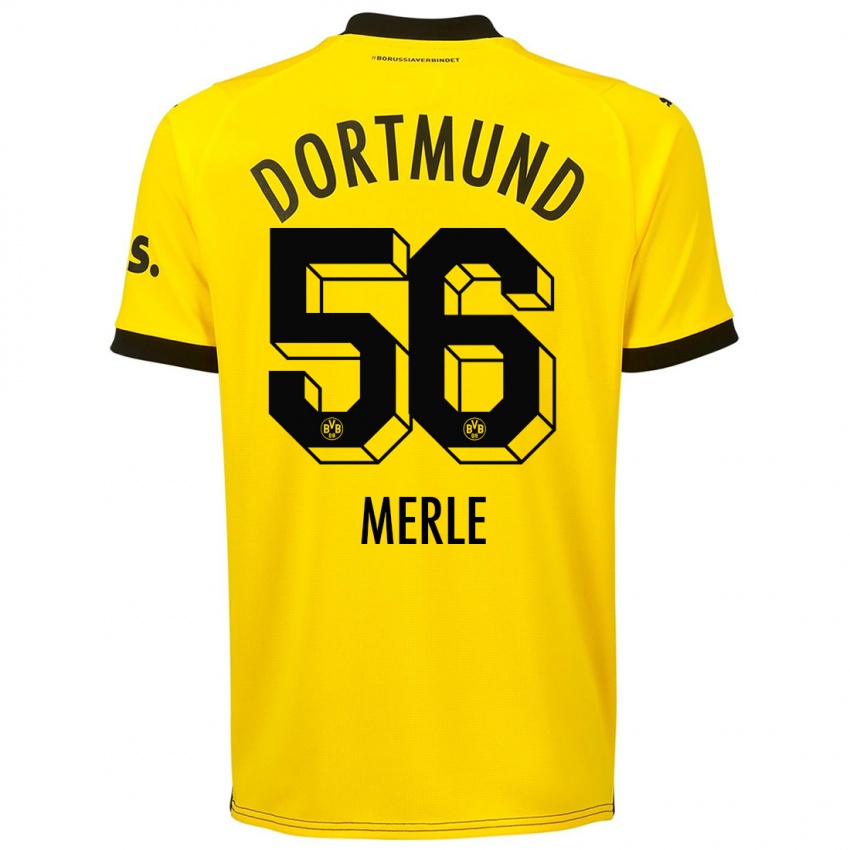 Kvinder Albers Merle #56 Gul Hjemmebane Spillertrøjer 2023/24 Trøje T-Shirt