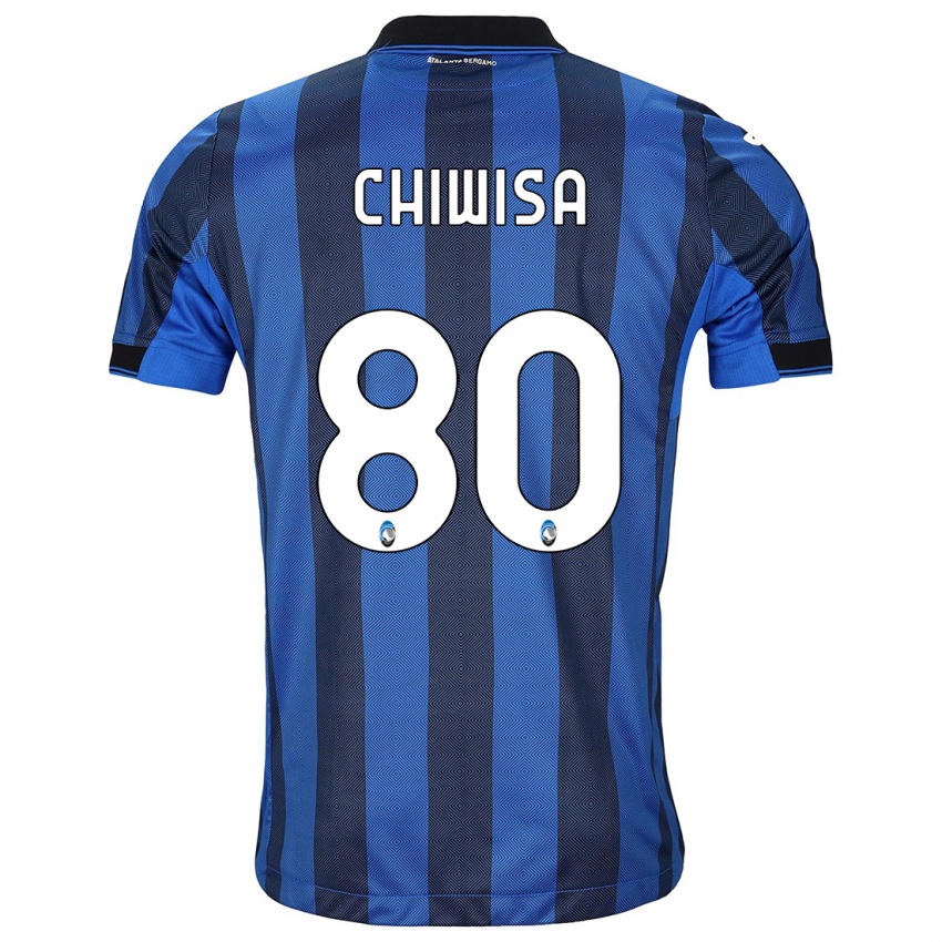 Kvinder Mannah Chiwisa #80 Sort Blå Hjemmebane Spillertrøjer 2023/24 Trøje T-Shirt