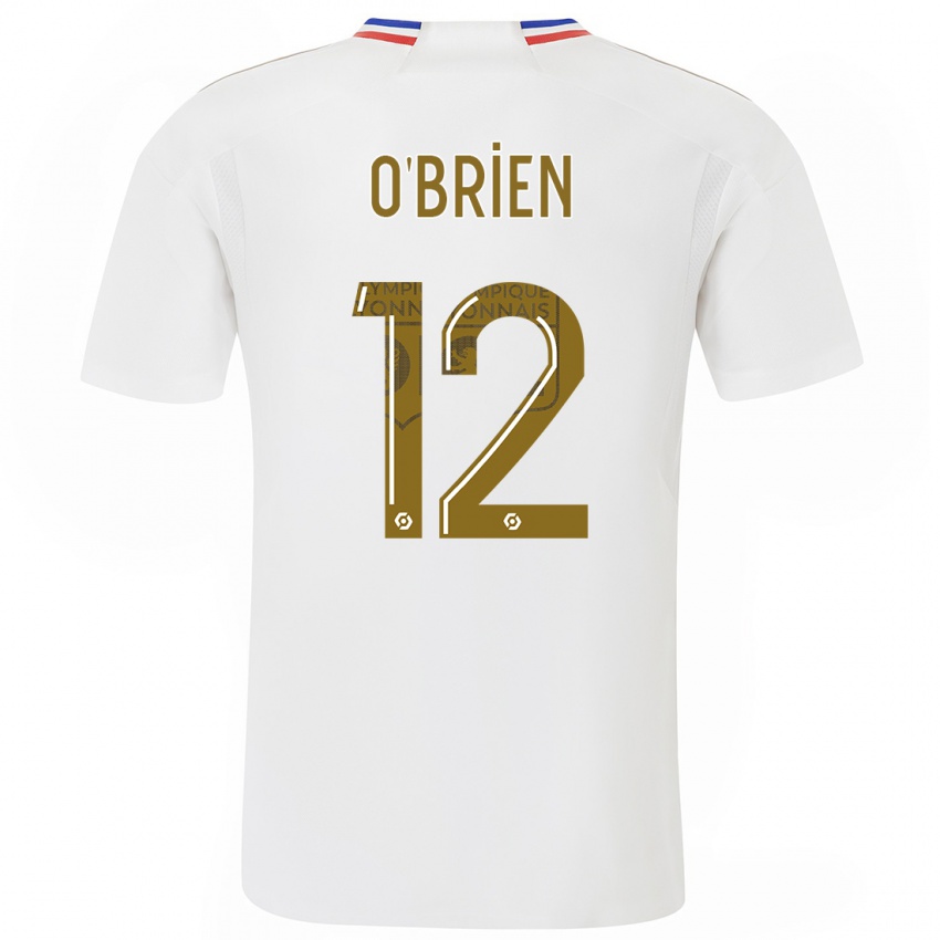 Kvinder Jake O'brien #12 Hvid Hjemmebane Spillertrøjer 2023/24 Trøje T-Shirt