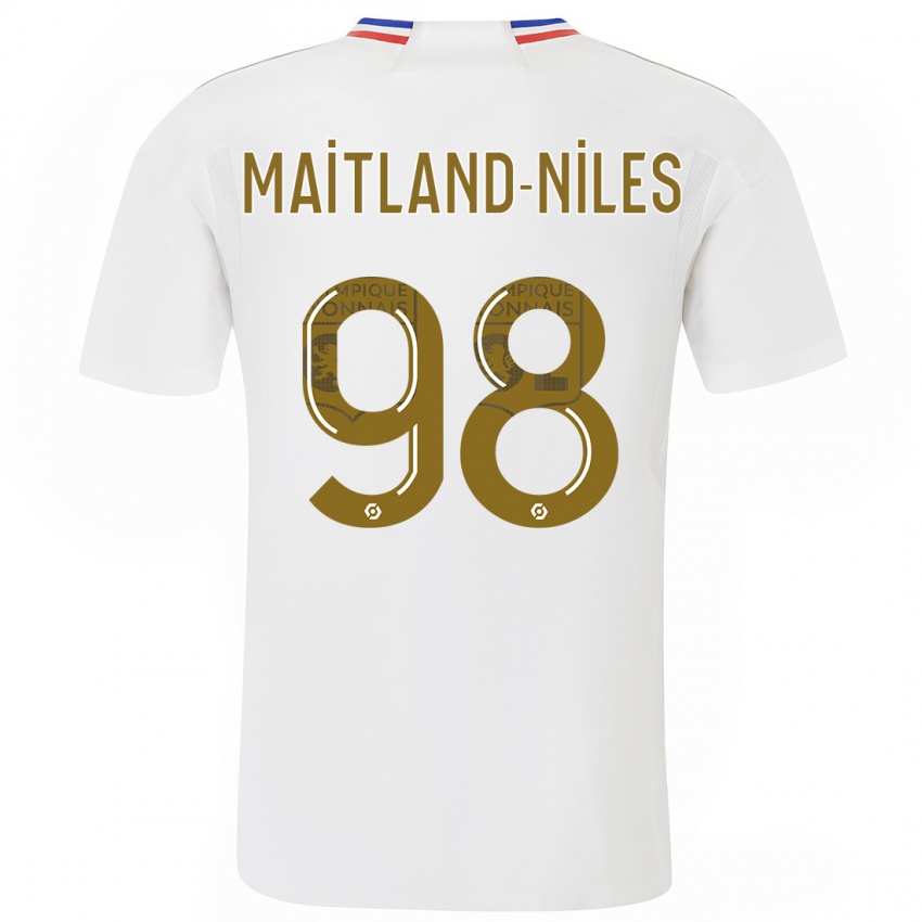 Kvinder Ainsley Maitland-Niles #98 Hvid Hjemmebane Spillertrøjer 2023/24 Trøje T-Shirt