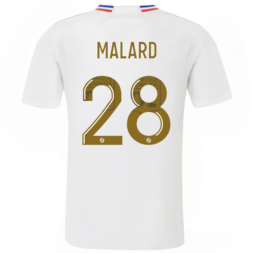 Kvinder Melvine Malard #28 Hvid Hjemmebane Spillertrøjer 2023/24 Trøje T-Shirt
