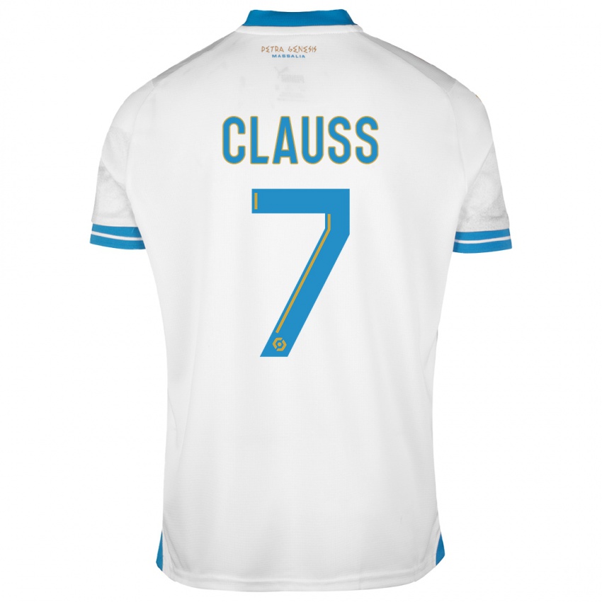 Kvinder Jonathan Clauss #7 Hvid Hjemmebane Spillertrøjer 2023/24 Trøje T-Shirt