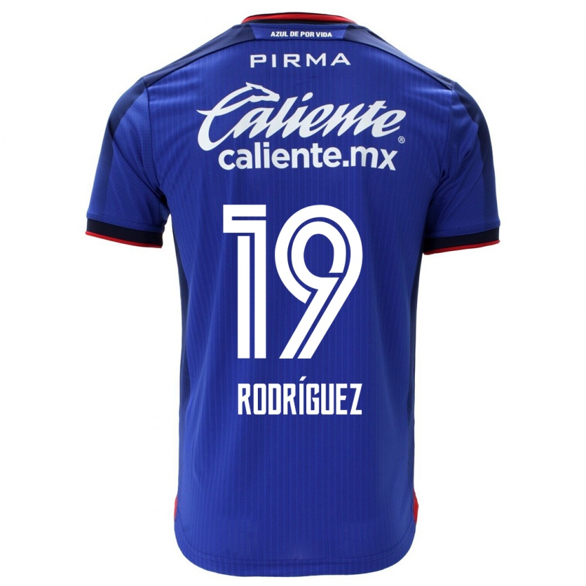 Kvinder Carlos Rodriguez #19 Blå Hjemmebane Spillertrøjer 2023/24 Trøje T-Shirt