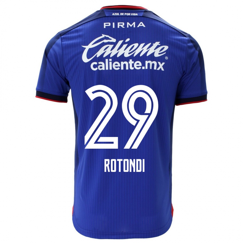 Kvinder Carlos Rotondi #29 Blå Hjemmebane Spillertrøjer 2023/24 Trøje T-Shirt