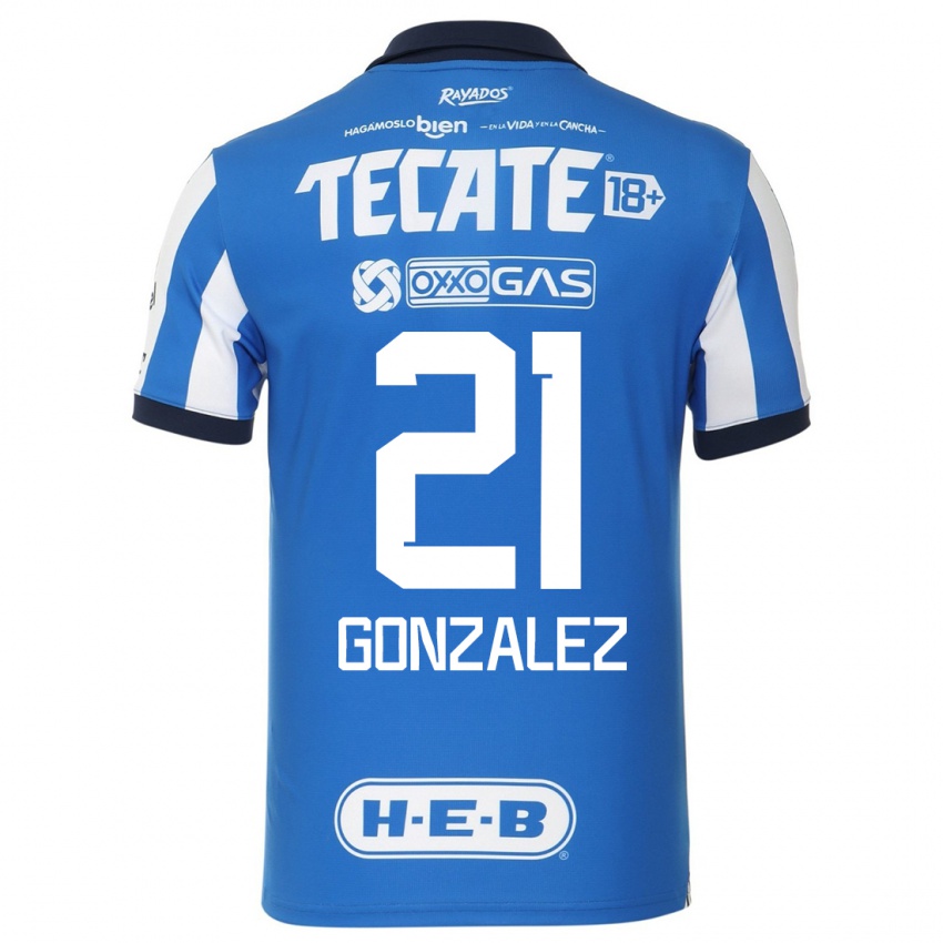 Kvinder Arturo Gonzalez #21 Blå Hvid Hjemmebane Spillertrøjer 2023/24 Trøje T-Shirt