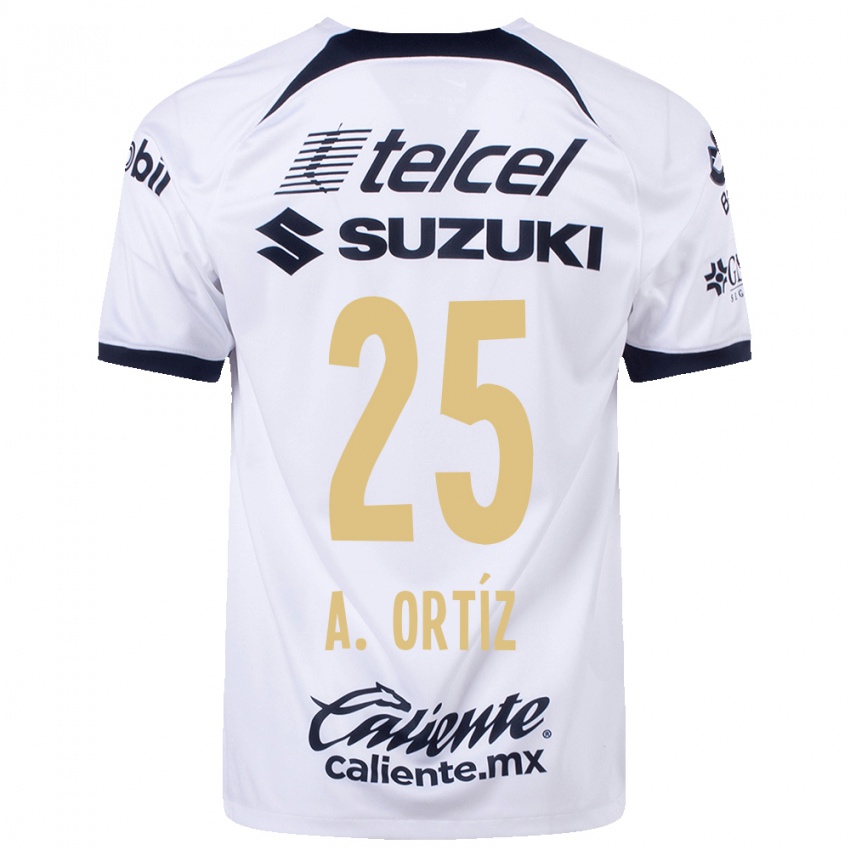 Kvinder Arturo Ortiz #25 Hvid Hjemmebane Spillertrøjer 2023/24 Trøje T-Shirt