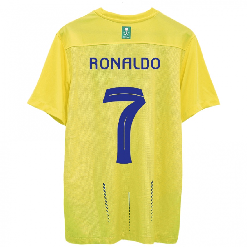 Kvinder Cristiano Ronaldo #7 Gul Hjemmebane Spillertrøjer 2023/24 Trøje T-Shirt