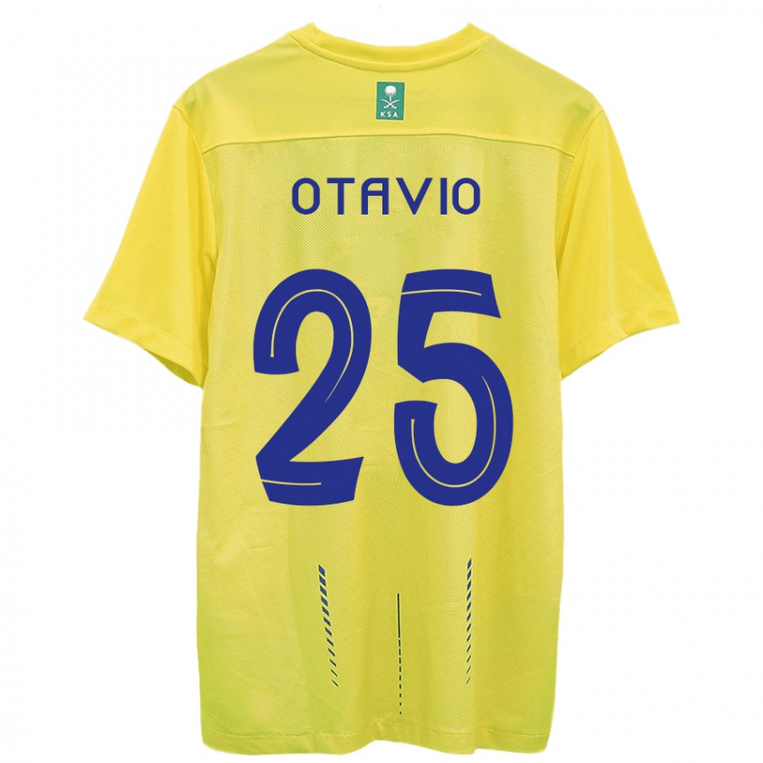 Kvinder Otavio #25 Gul Hjemmebane Spillertrøjer 2023/24 Trøje T-Shirt