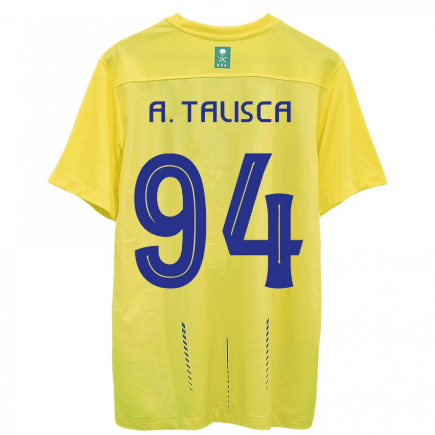 Kvinder Talisca #94 Gul Hjemmebane Spillertrøjer 2023/24 Trøje T-Shirt