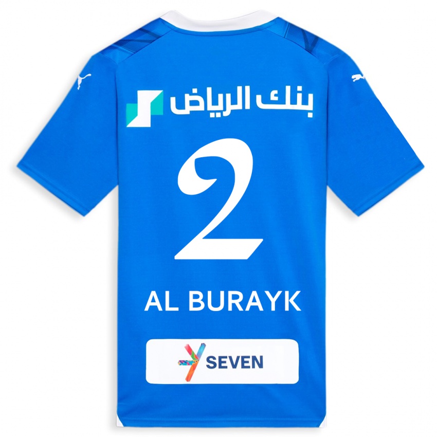 Kvinder Mohammed Al-Burayk #2 Blå Hjemmebane Spillertrøjer 2023/24 Trøje T-Shirt