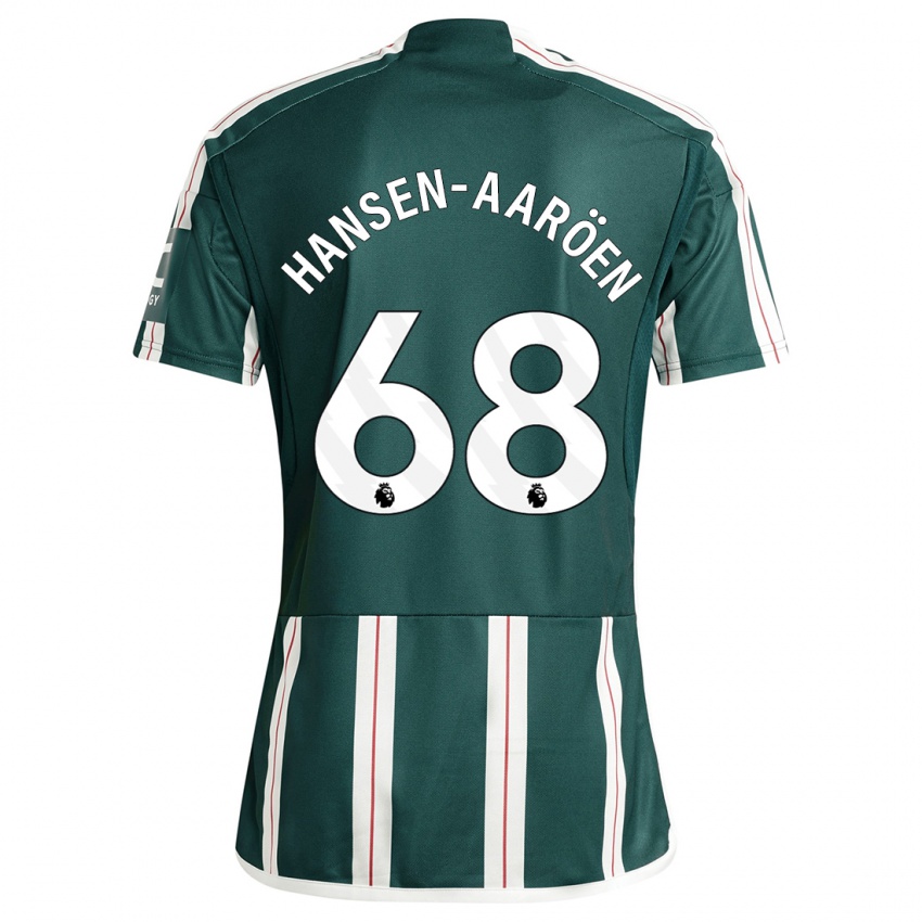 Kvinder Isak Hansen-Aaröen #68 Mørkegrøn Udebane Spillertrøjer 2023/24 Trøje T-Shirt