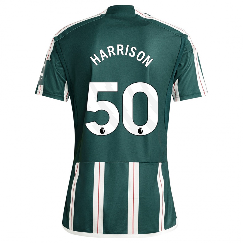 Kvinder Elyh Harrison #50 Mørkegrøn Udebane Spillertrøjer 2023/24 Trøje T-Shirt