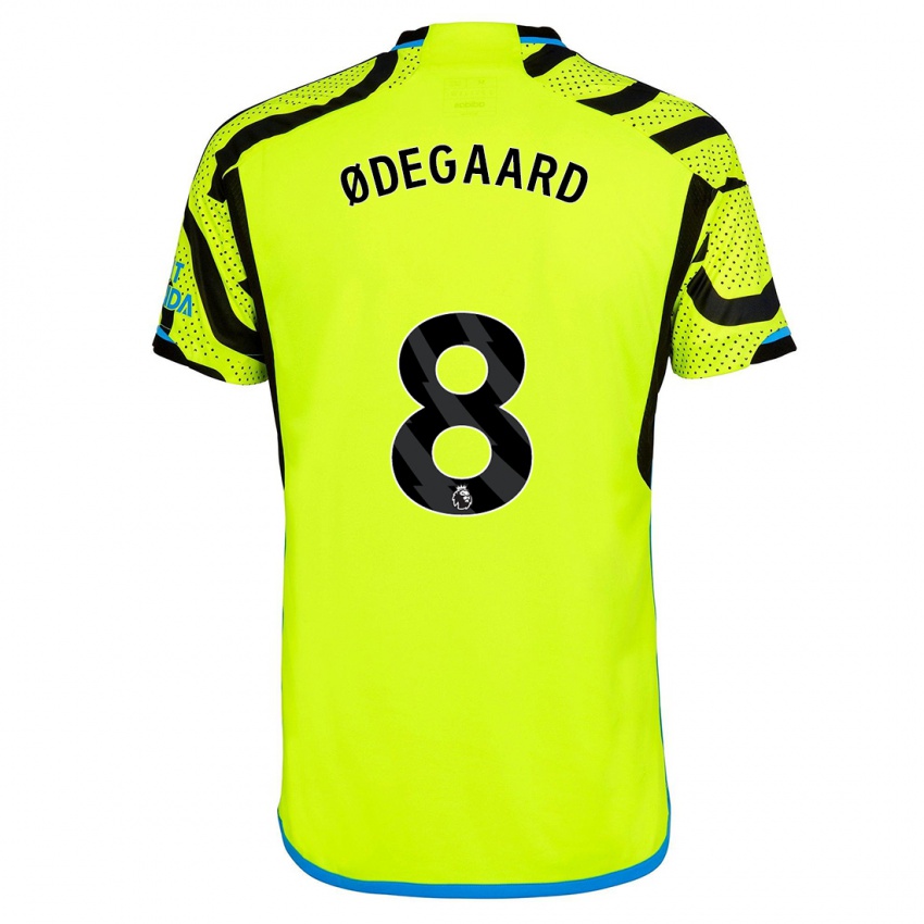 Kvinder Martin Odegaard #8 Gul Udebane Spillertrøjer 2023/24 Trøje T-Shirt