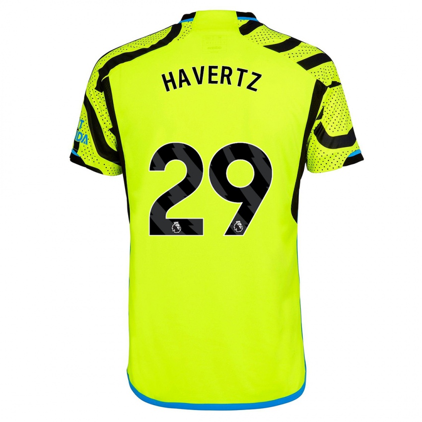 Kvinder Kai Havertz #29 Gul Udebane Spillertrøjer 2023/24 Trøje T-Shirt