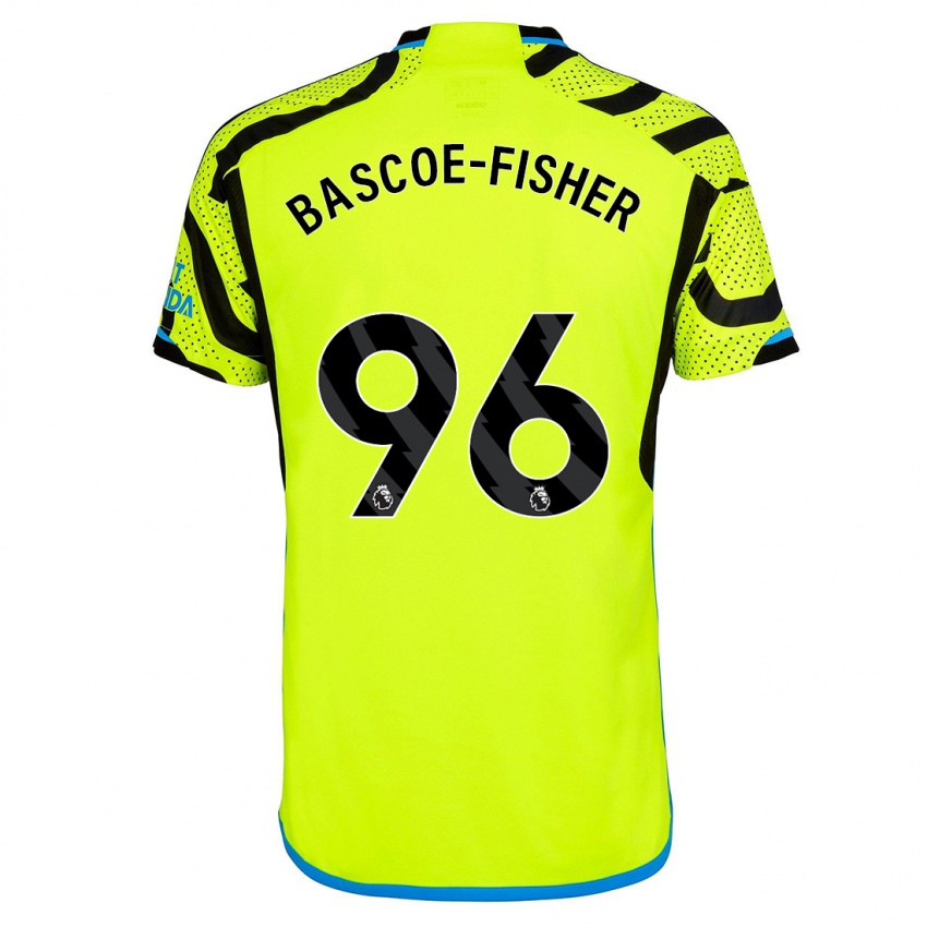 Kvinder Jakai Bascoe-Fisher #96 Gul Udebane Spillertrøjer 2023/24 Trøje T-Shirt