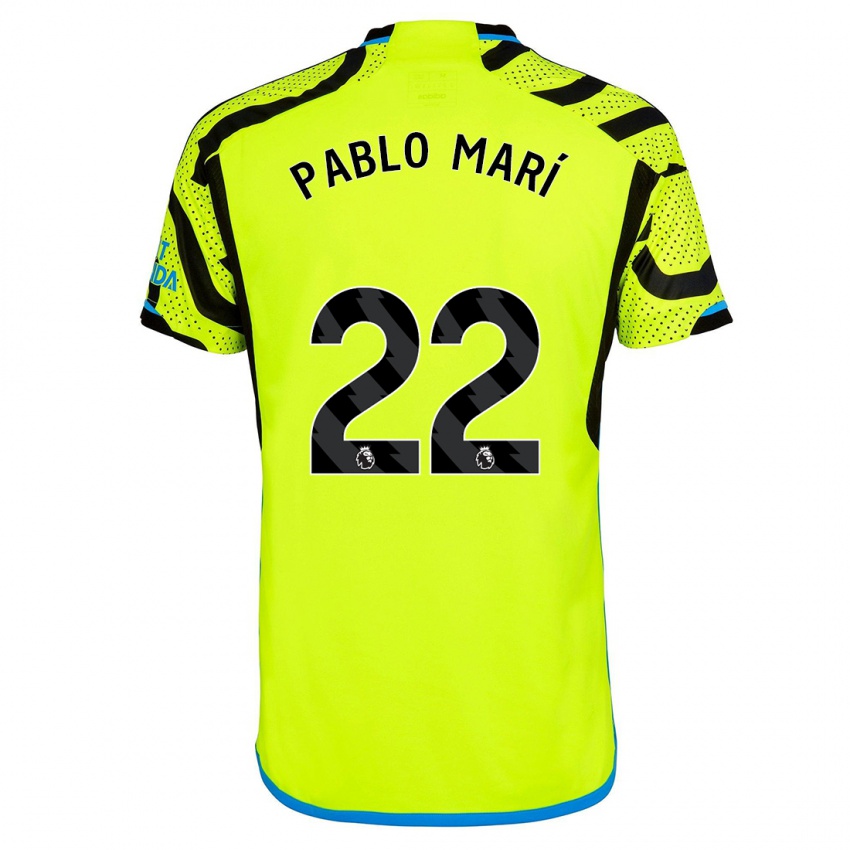 Kvinder Pablo Mari #22 Gul Udebane Spillertrøjer 2023/24 Trøje T-Shirt