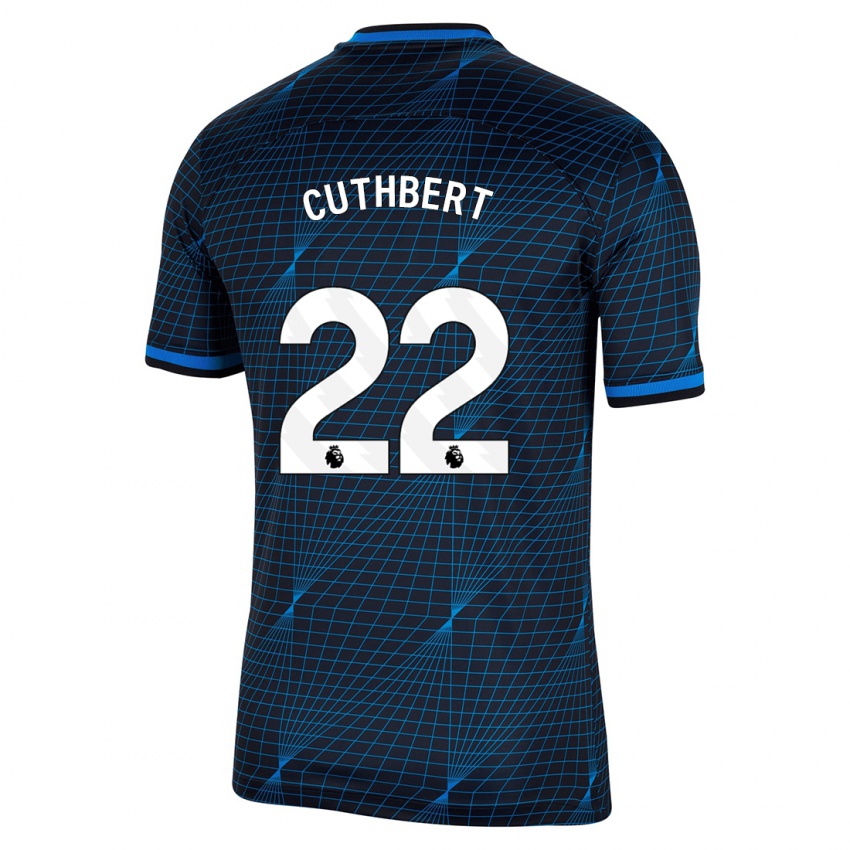 Kvinder Erin Cuthbert #22 Mørkeblå Udebane Spillertrøjer 2023/24 Trøje T-Shirt