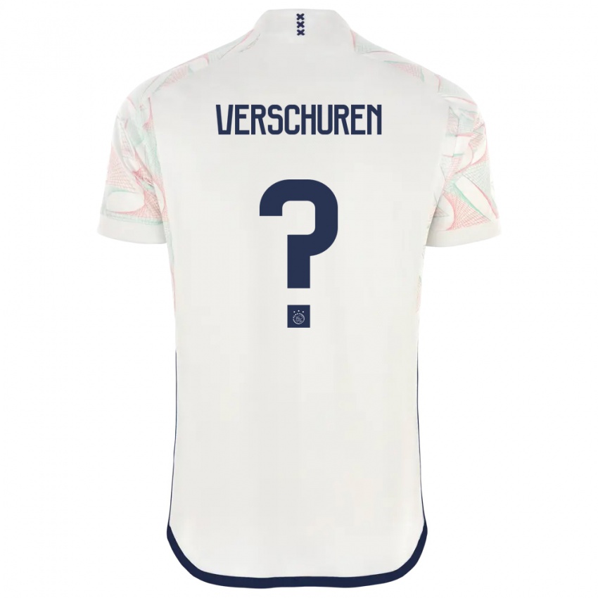 Kvinder Nick Verschuren #0 Hvid Udebane Spillertrøjer 2023/24 Trøje T-Shirt